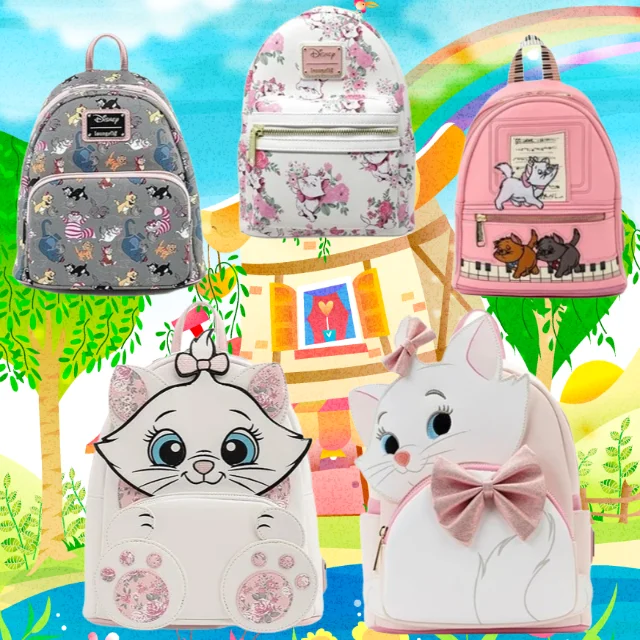 the-aristogats-marie-floral-allover-print-cat-pink-bow-piano-kitties-mini-sac-a-dos-a-double-sangle-pour-femme
