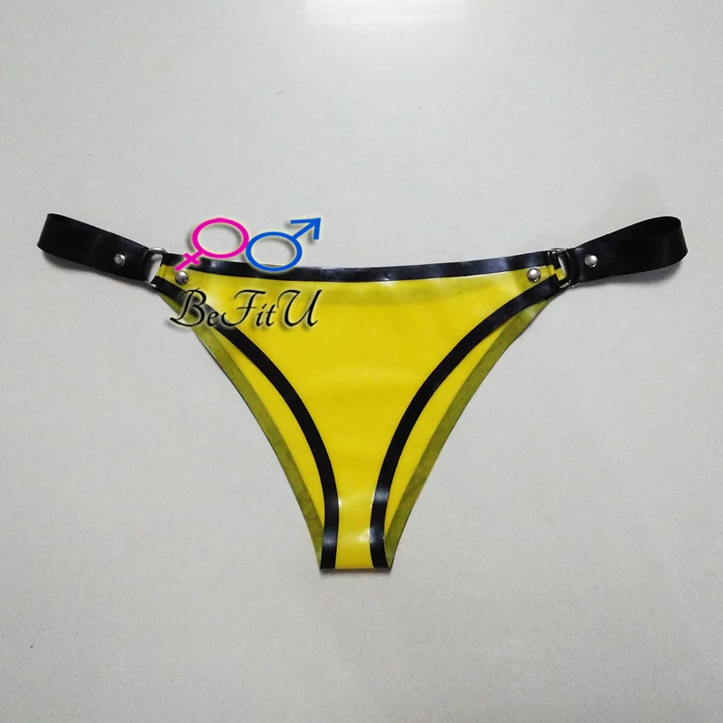 Latex Underwear for Women sexy Briefs tight Shorts Fetish underpants Handmade Plus Size T-strings