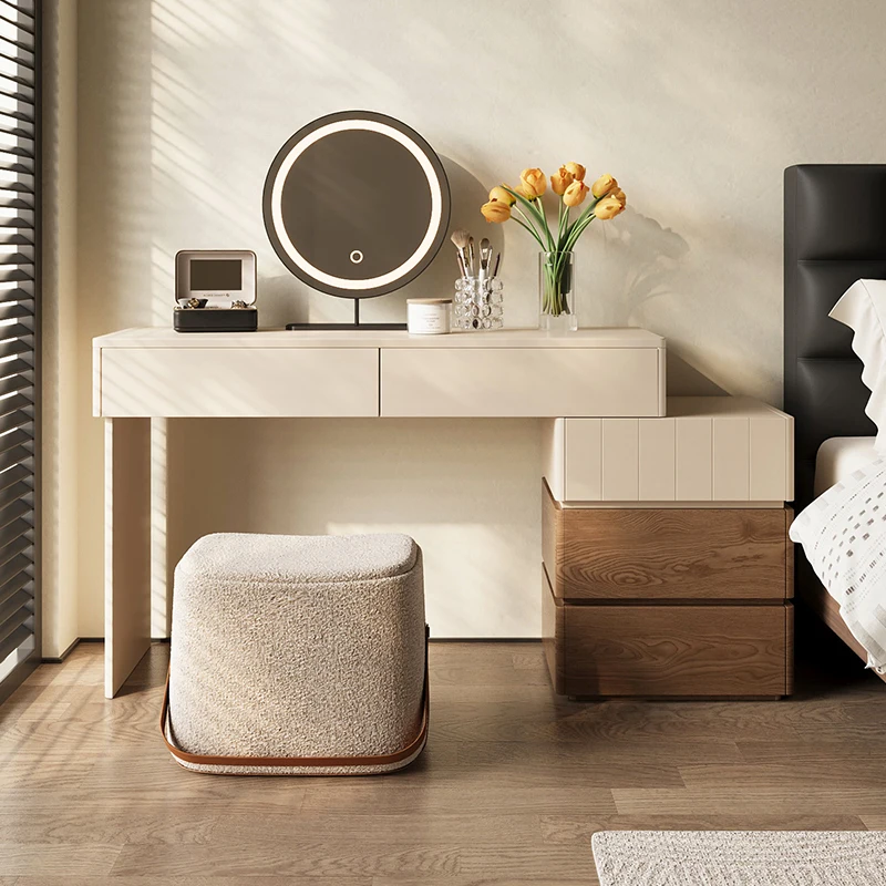 

Storage cabinet, bedroom dressing table, retractable dressing table, bedside chest of drawers