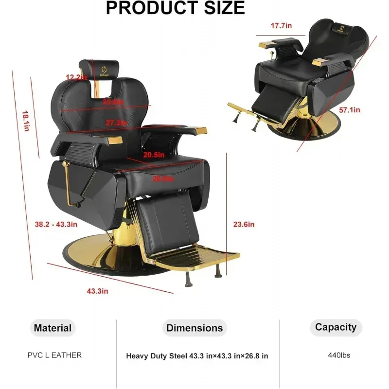QAZ8-تصفيف لصالونات التجميل كراسي حلاقة دوارة 360 درجة كرسي شعر هيدروليكي آل #2
