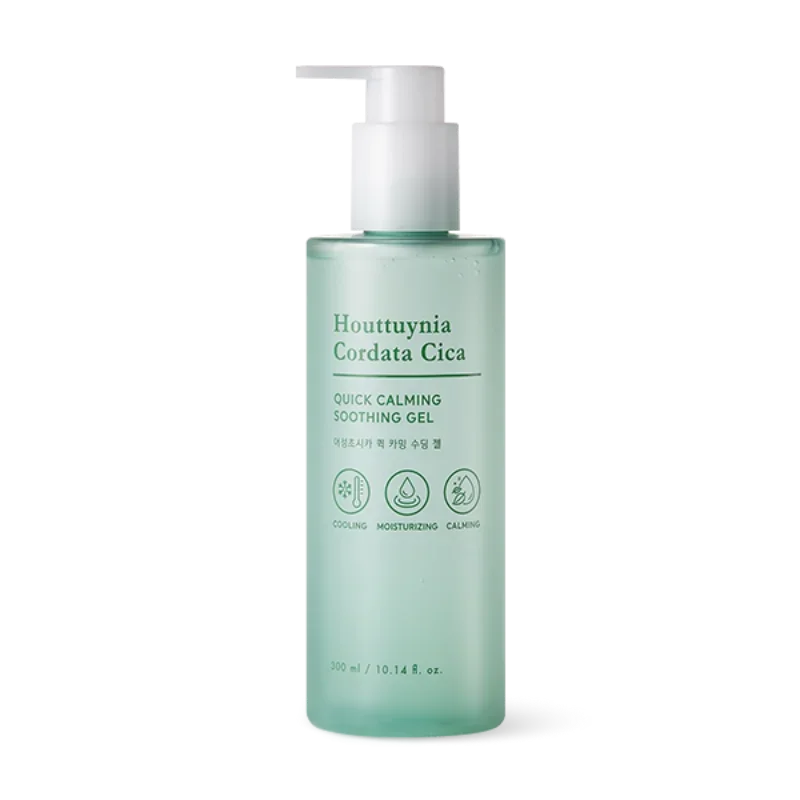 เกาหลี Tonymoly Houttuynia Cordata Cica Quick Calming Soothing GEL 300ml Calming Synermy Care Moisturizing Refreshing Skin Care