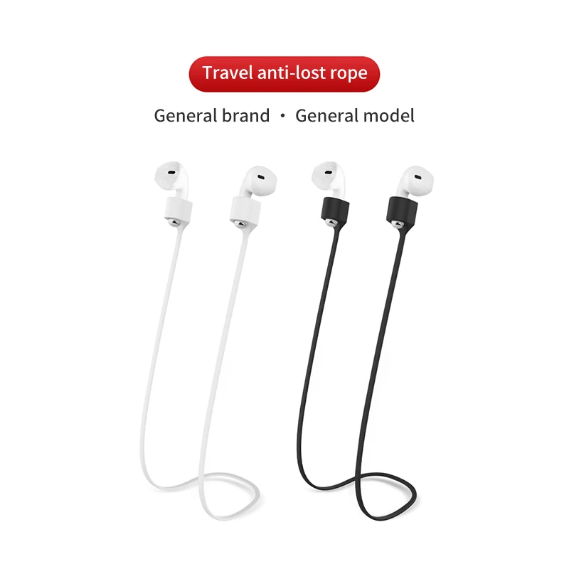 Magnetic Wireless Anti-Lost Silicone Earphone Rope Holder Cable For AirPods Pro Airdots Samsung Buds Plus Headphone Neck String