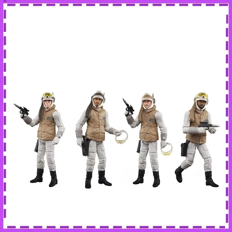 Hasbro Anime Star Wars Battle of Hoth Rebel Soldier 4 Figures Gifts for Children or Collection Genuine Action Figure Model Toys