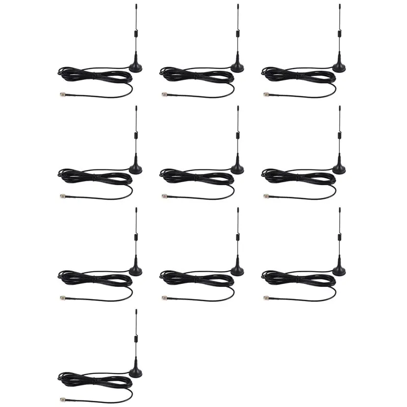 ABSY 10X 433Mhz 5Dbi Antenna GSM Antenna Sma Male Connector Magnetic Base For Ham Radio,With 3 Meters Cable