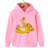 Warm Comfortable Disney Lion King Children's Clothes for Boys Girls Outdoor Sports Sweaterspullovers Hoodies