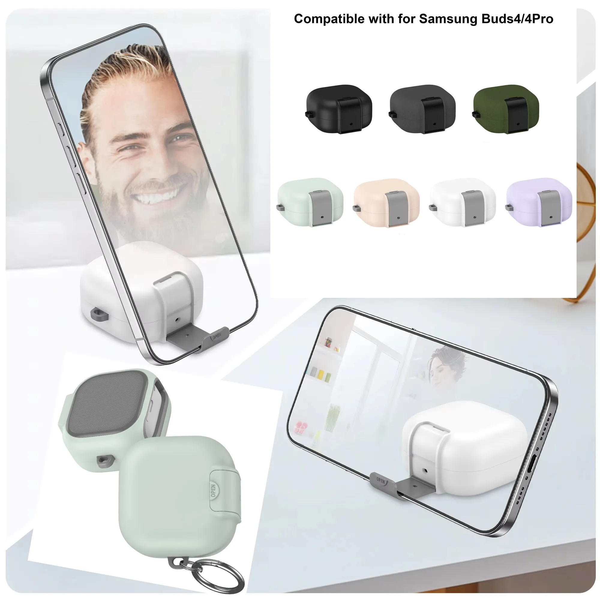 

for Samsung Buds4/buds4Pro Wireless Earbuds cover Shockproof Shell Case Protective Sleeve