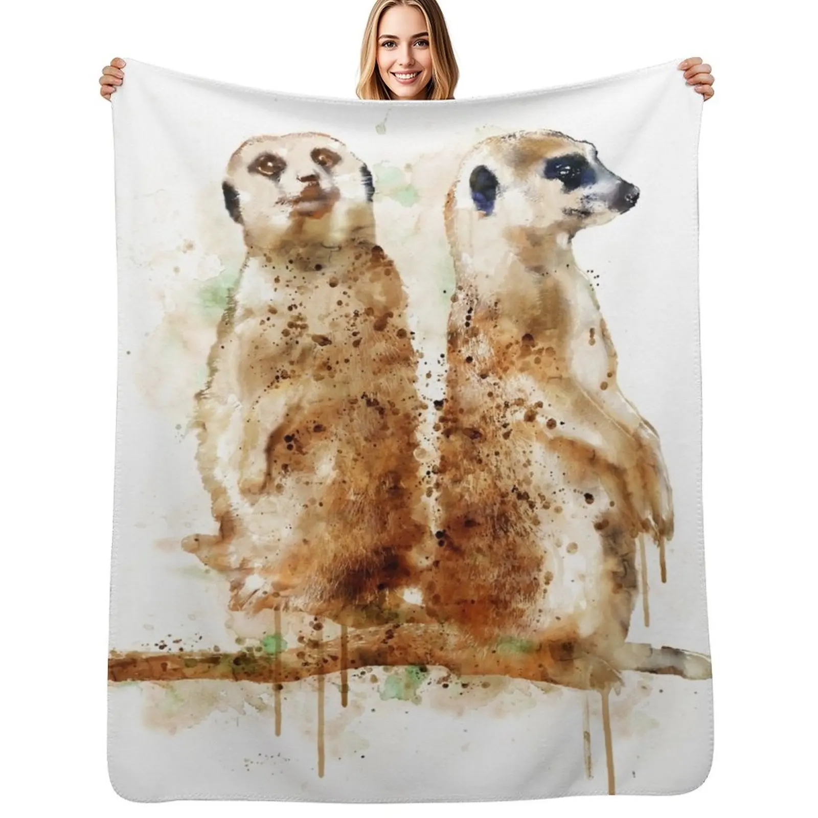 

Meerkats Throw Blanket Luxury valentine gift ideas Thins wednesday Blankets