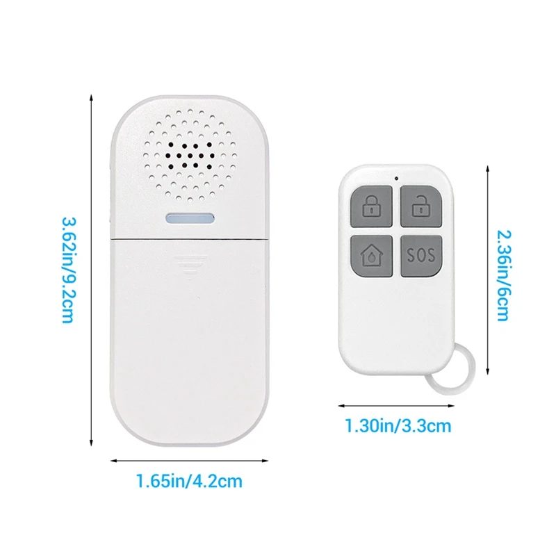 Tuya Wireless Burglar Alarm Door And Window Alarm Remote Control Operation For Home Door Window Dual Remote