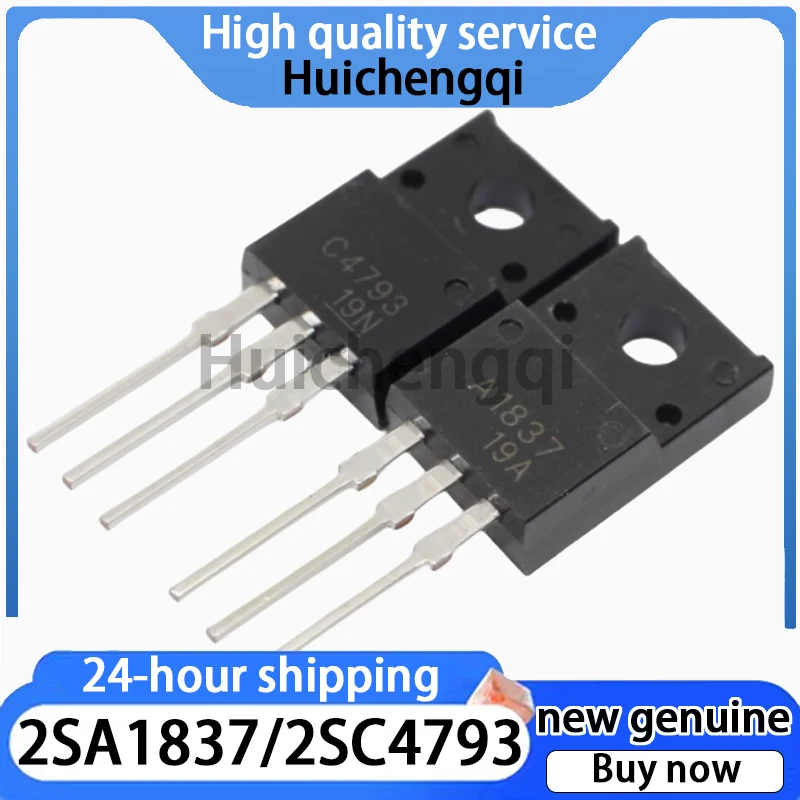 2Pairs Original Genuine 2SA1837 2SC4793 A1837 C4793 TO-220F Direct Insertion Transistor