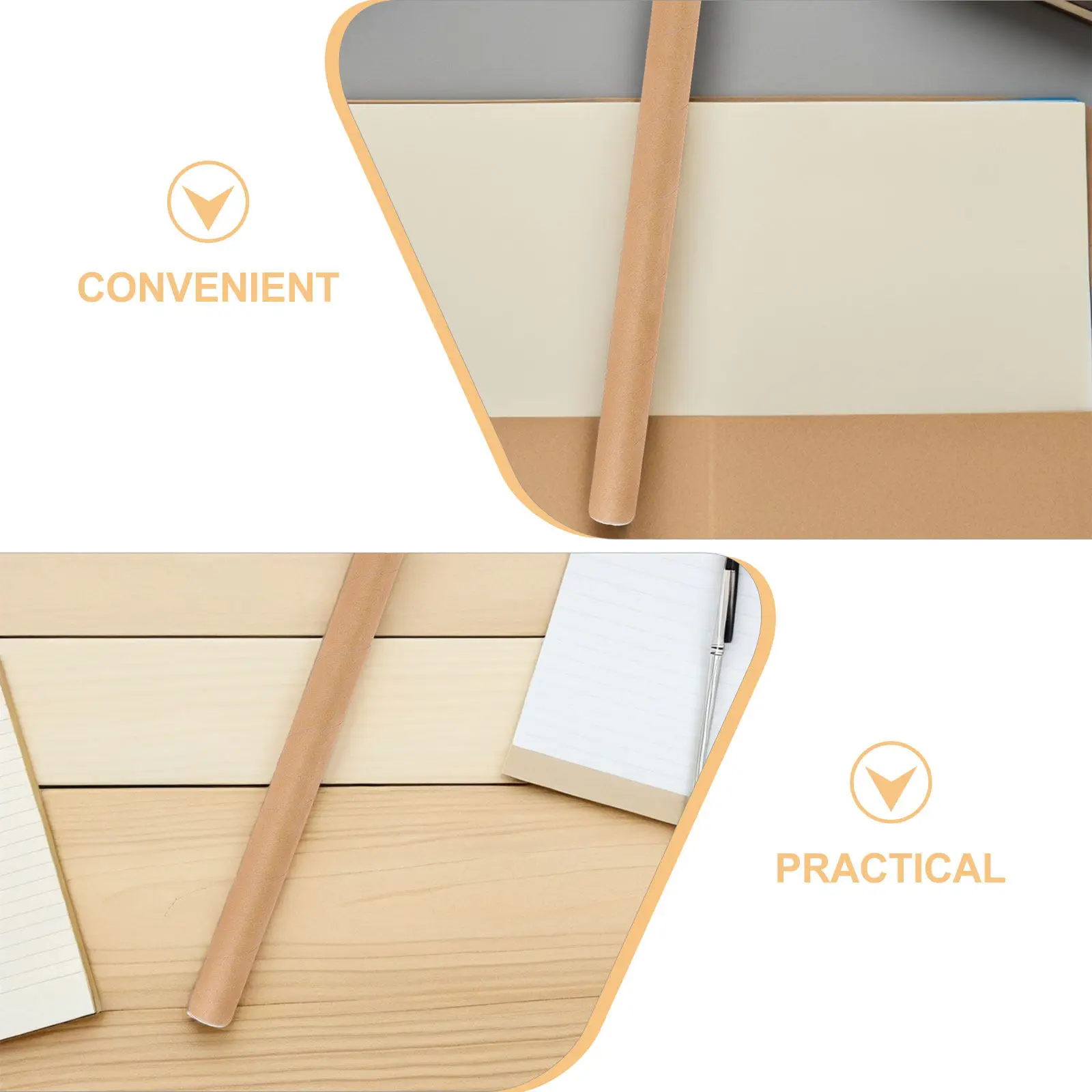 4 PCS Posters Kraft Paper Mailing Tubes Architect Holder Cardboard for Craft Storage Cylinder view 4