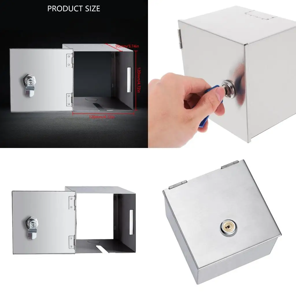  Sturdy Stainless Steel Electrical Box for Weatherproof and Without Theft Protective of Indoor and Outdoor Socket
