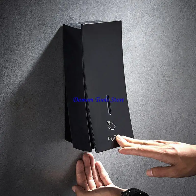 

57BE Wall Mounted Soap Dispenser Manual Press Bathroom Liquid Containers Punch-free