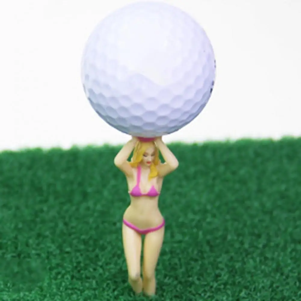 1pc Sexy Bikini's Meisje Golf Model Tees Dames Plastic Golf Tees Karakter Grappige Dame Bikini Golf Tees Plastic Pin-up Golf Tees