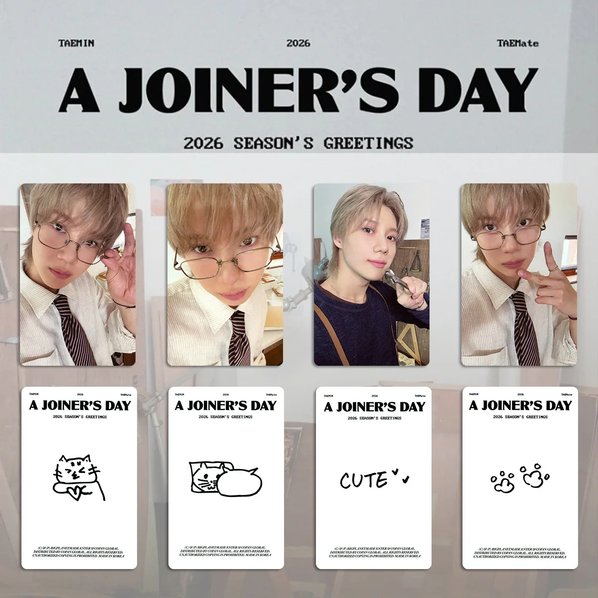 4Pcs/Set Idol SHINEE New Album Atmos Lomo Cards Postcards HD Printd Photocards Onew Jonghyun KEY Minho Fans Gifts Collection - view 4