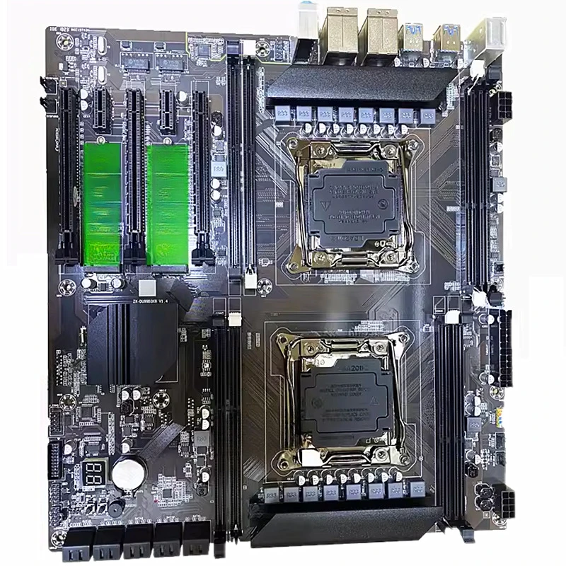 New X99 dual channel LGA2011-V3 pin computer main board DDR3 memory E5 2676 2686V4cpu set