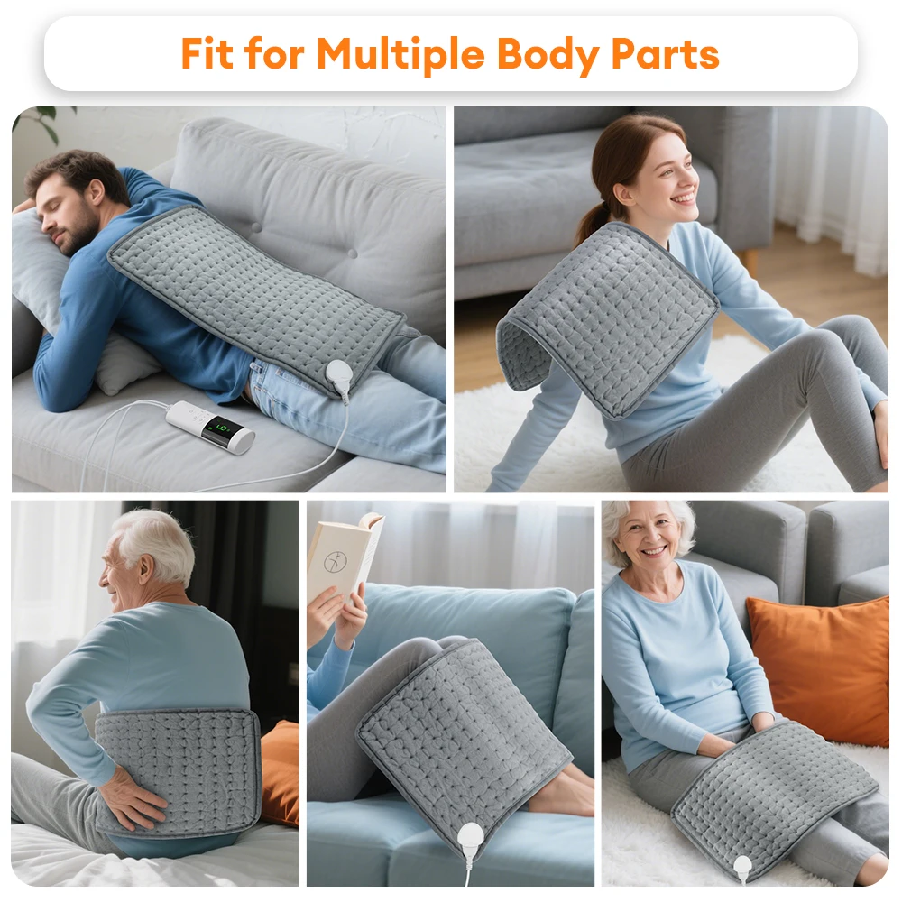 220v Electric Heating Pad for Abdomen Waist Back Thermal Blanket Keep Warm Pain Relief Winter Foot Hand Warmer Sheet 59*30cm