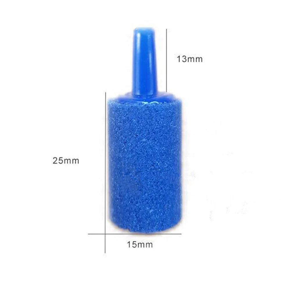 Air Stones Cylinder Bubble Stone Bubble Diffuser Airstones Small Air Stone Air Pump Accessories for Aquarium Tank ( Blue, 20pcs