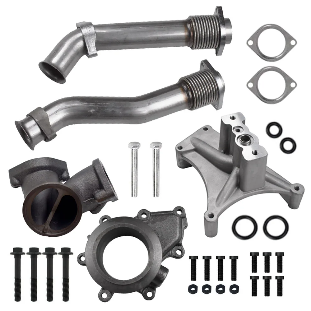 Turbo Pedestal Kit with EBP Valve & Up Pipes for Ford 1999.5-2003 7.3L Powerstroke Diesel