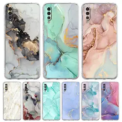 Clear Telefoon Case Voor Samsung Galaxy A14 A50 A70 A30 A40 A20E A10 A10S A20S A02S A04S A12 A22 A32 A34 A42 A52 5G A54 Marmeren Cover