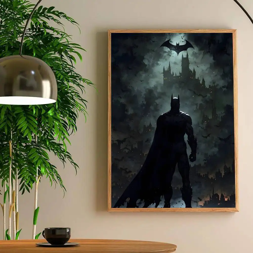 Coole Hero B-Bat-man-Poster, HD-Druck, Vintage-Wandkunst, Dekoration für Zuhause, Arbeitszimmer – Detail 10