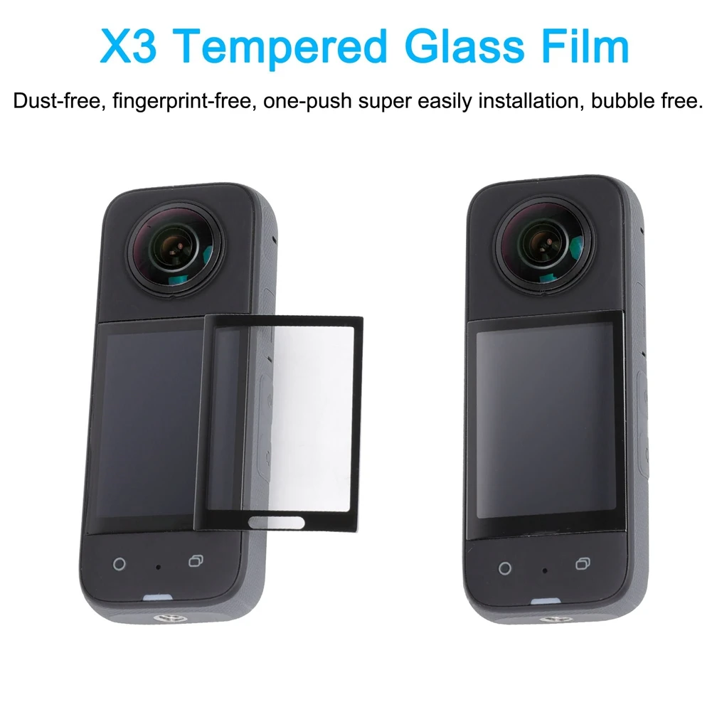 

-FDDT For Insta360 X3 Camera Protective Accessories Kit, Lens Guard/Silicone Protective Cover/Screen Protectors/Camera Case Dura