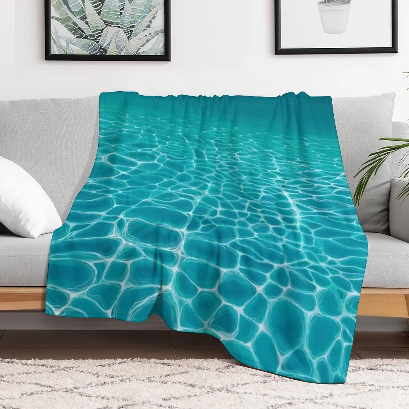 Sunlit Seabed Throw Blanket Luxury Brand Soft Beds Blankets For Bed Decorative Sofa Blankets