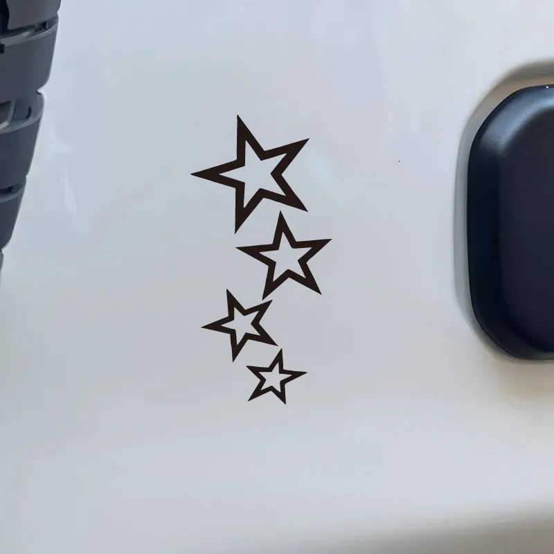 شارات رذاذ الذيل بأربع نجوم وملصقات إبداعية ومضحكة لمحبي الرسوم المتحركة وعشاقها، جودة عالية للدراجات النارية والشاحنات والسيارات