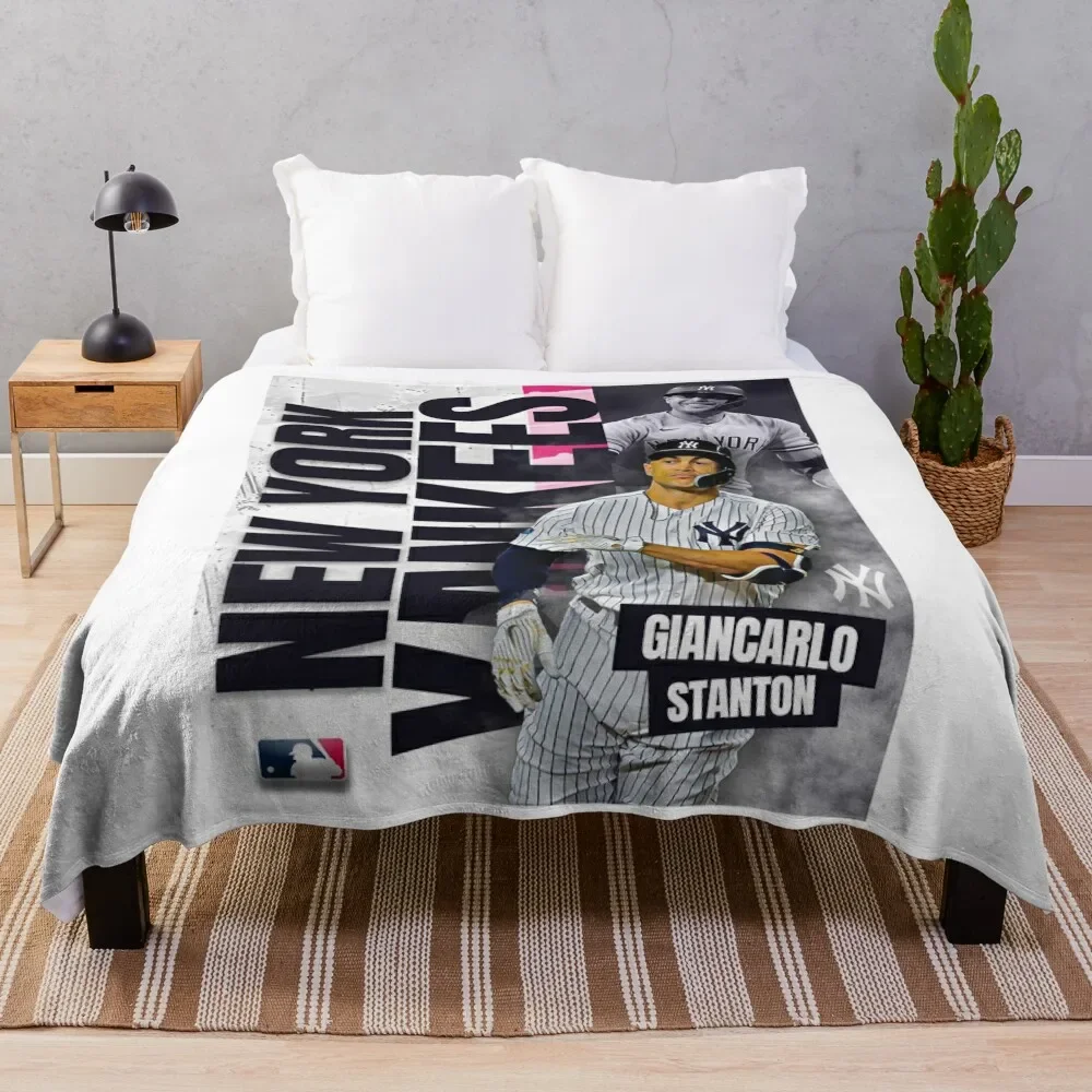 Giancarlo Stanton Throw Blanket valentine gift ideas for sofa Luxury Designer Luxury Thicken Blankets