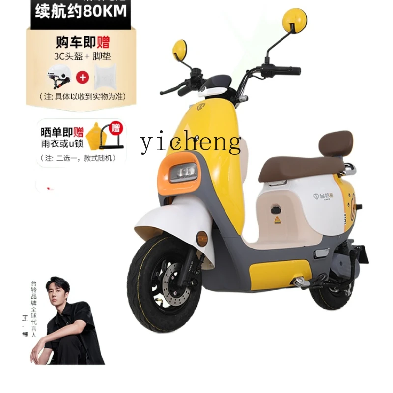 YY Pedal Battery Car Long Endurance Little Turtle King Electric Motorcycle Fashion Female