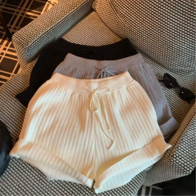 

Gagarich, милые стильные шорты на шнуровке с высокой талией, женские осенне-зимние повседневные прямые брюки с эластичной резинкой на талии, широкие брюки