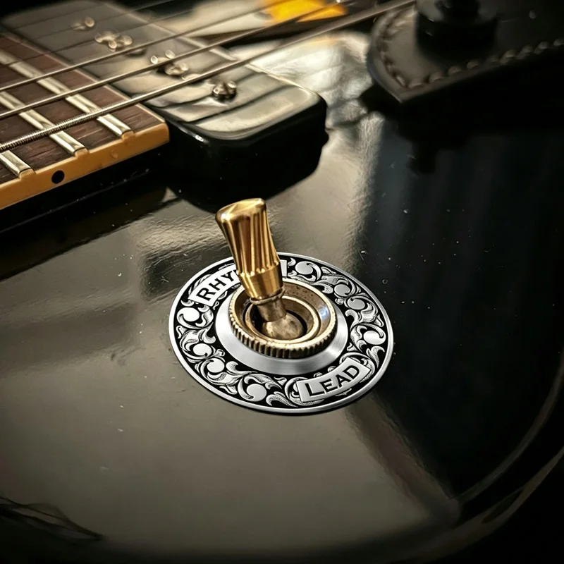 Guitar Toggle Switch Retaining Ring, Replacement Part for the Treble Adjustment Plate on LP-Style Electric Guitars