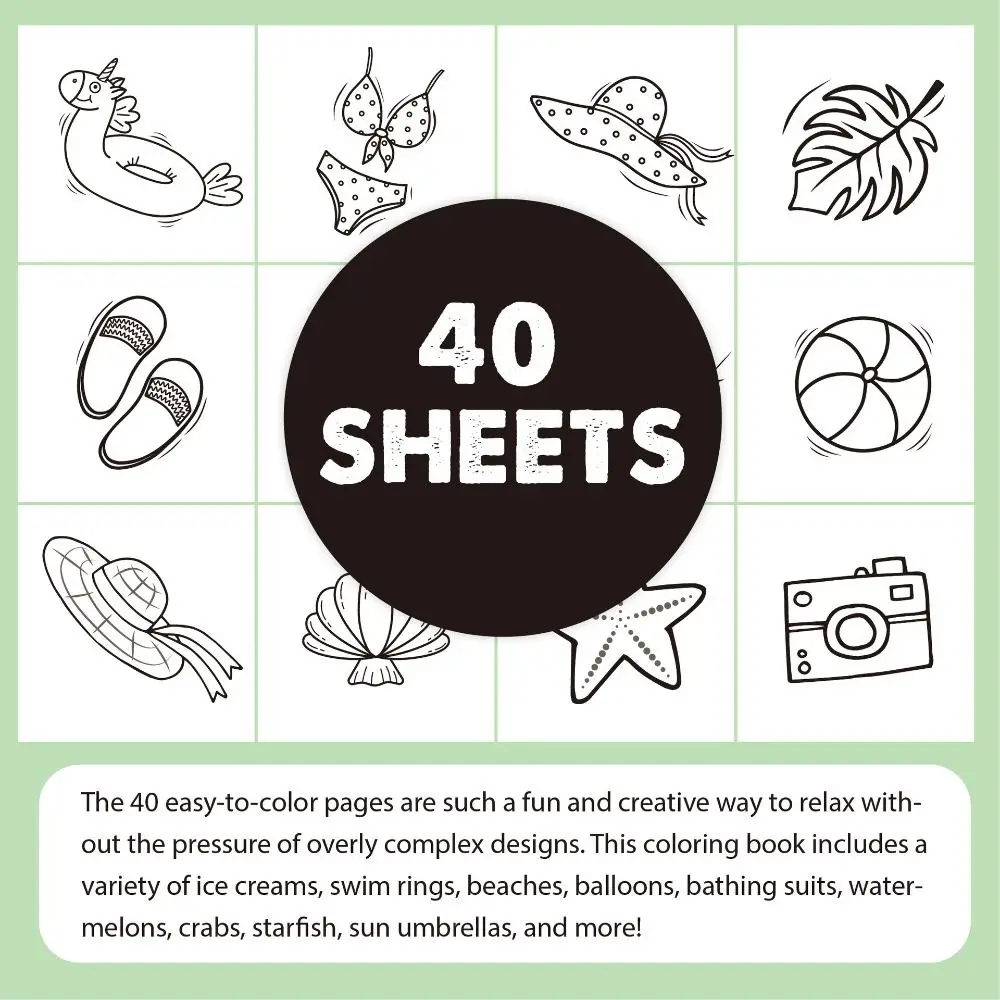 Libro para colorear de feliz cumpleaños hecho a mano, libro de grafiti Gouache educativo seguro para usar, libro de Color de relleno creativo DIY para niños