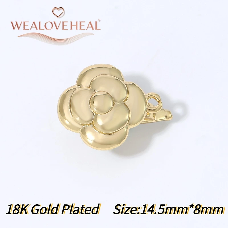 verschluss schmuck, schmuckherstellung zubehör, 18K Vergoldeter Messing-Doppelreihen-Blumen-Scroll-Perlenverschluss, Micro-Pavé-CZ-Blumencluster-Clip für DIY-Halsketten- und Armbandzubehör – Detail 21