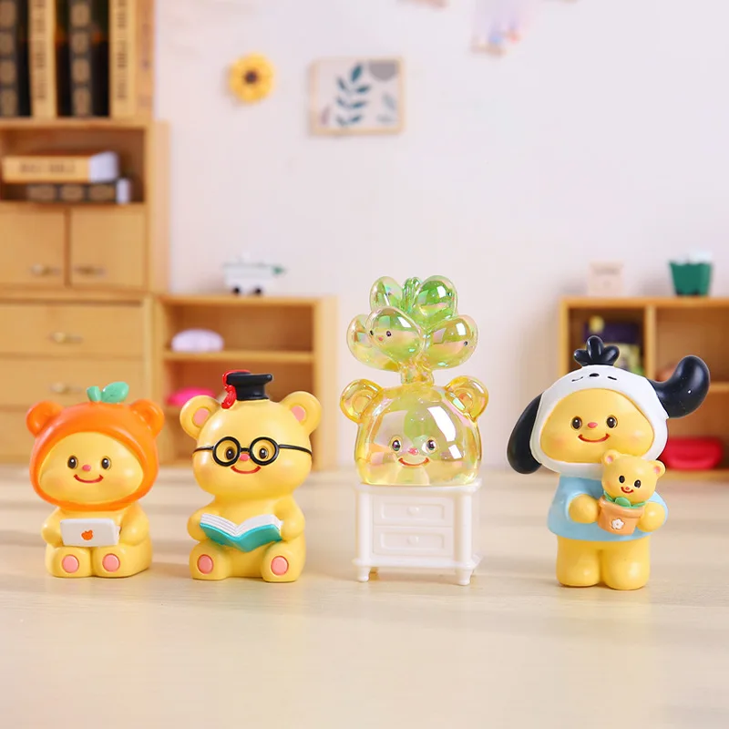 Top Selling Super Cute Butter Teddy Bear Blind Box Figurine Room Desktop Decoration Car Decoration Birthday And Holiday Gift