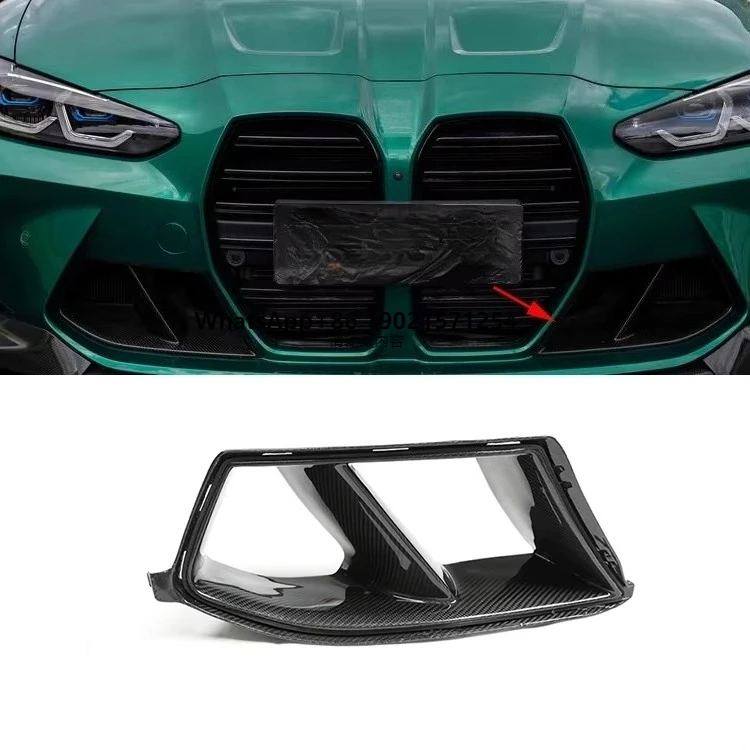 

Dry Carbon Fiber Front Bumper Air Inlet for G80 M3 G82 M4 Front Bumper Front Air Vent
