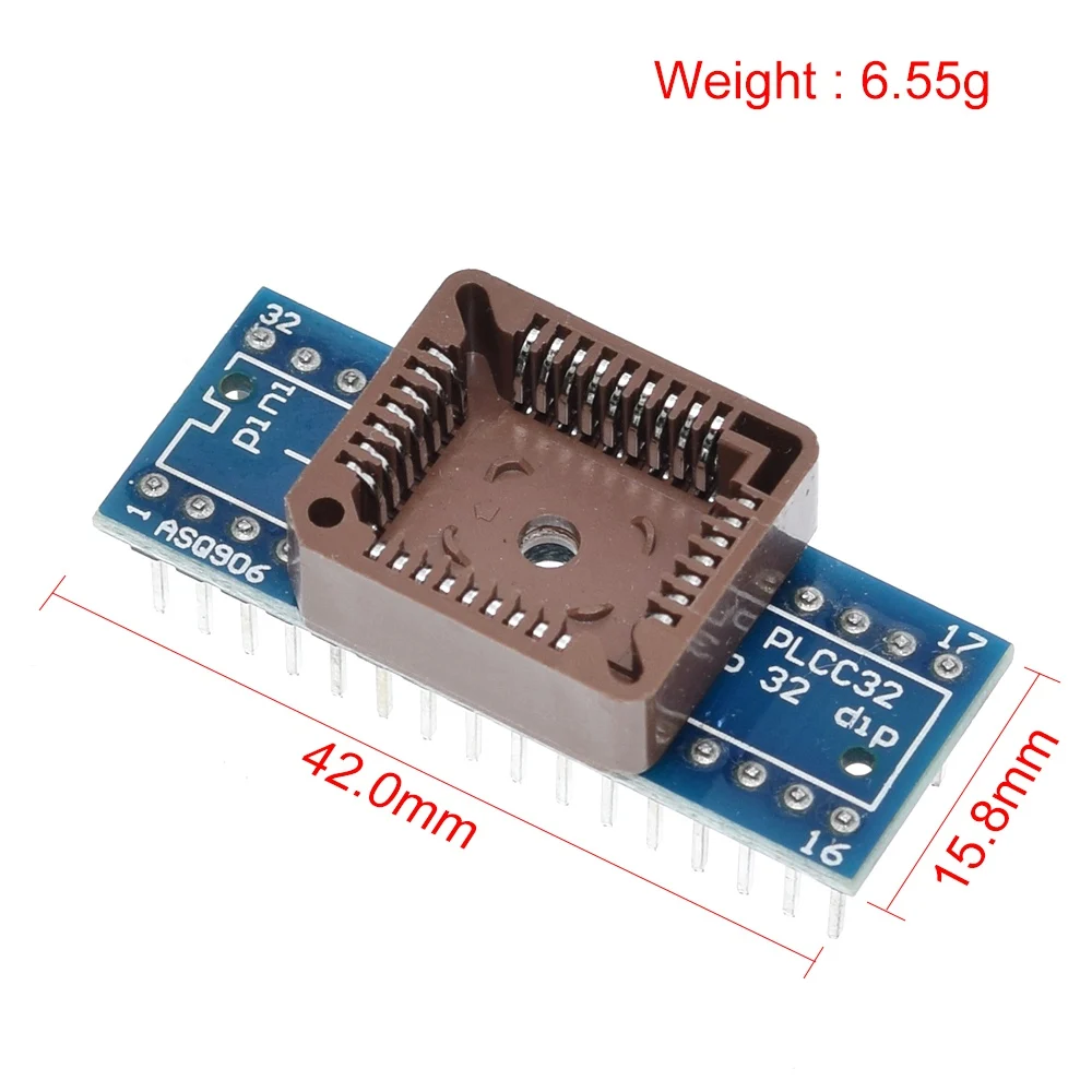 PLCC20 PLCC28 PLCC32 PLCC44 to DIP 20 28 32 44 USB Universal Programmer IC Adapter Tester Socket for TL866CS TL866A EZP2010 image 3