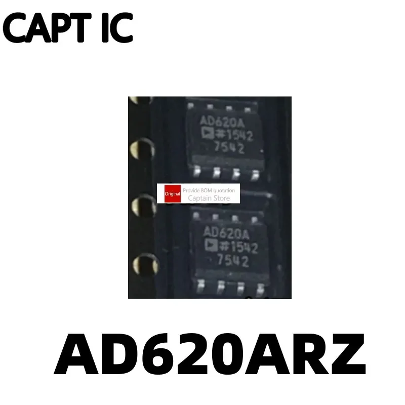 Puce d'amplificateur tingAmplifier SOP-8, AD620ARZ, AD620BRZ, AD620AR, AD620A, AD620B, 1PC