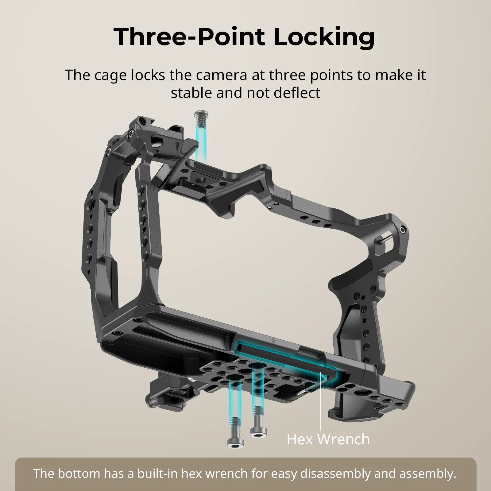 SmallRig Camera Cage for Blackmagic Design Cinema 6K Full Cage Can Transforms Half Cage for BMPCC 6K with Lens Mount Protection