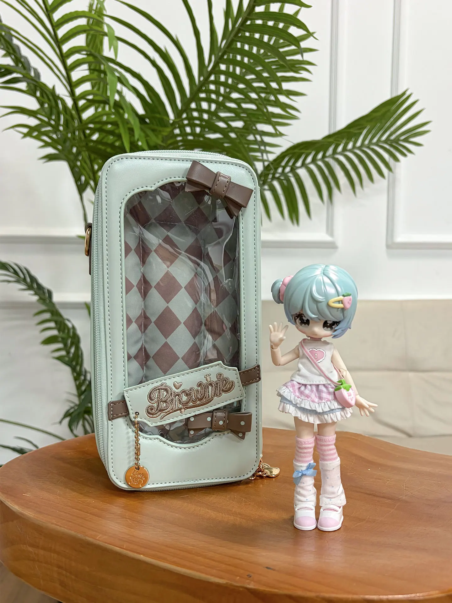 Japanese Original Daily Messenger Transparent 8 Points Bjd Baby Bag Lta Female Mjd Going Out Shoulder Backpack Animation Bag