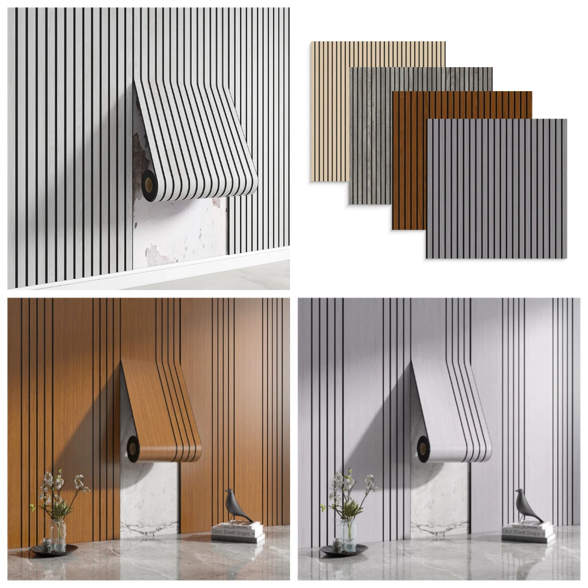 

New 3D Grille Wall Panels, Waterproof Self-Adhesive Peel & Stick Wall Decor for Kitchen Bathroom Background Wall Interior Design