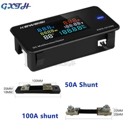 電気自動車電圧計,多機能カラースクリーン,エネルギーモニター,デジタル電圧電流計,0-200v,0-100a,dc,KWS-DC200