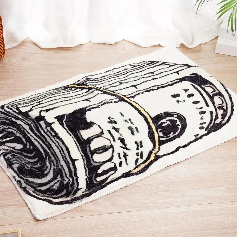 Art Money Creative Carpet Cozy TPR Non Slip Bottom Room Bathroom Decoration New Absorbent Mat Rug Carpet Mat Living Dry C7S5