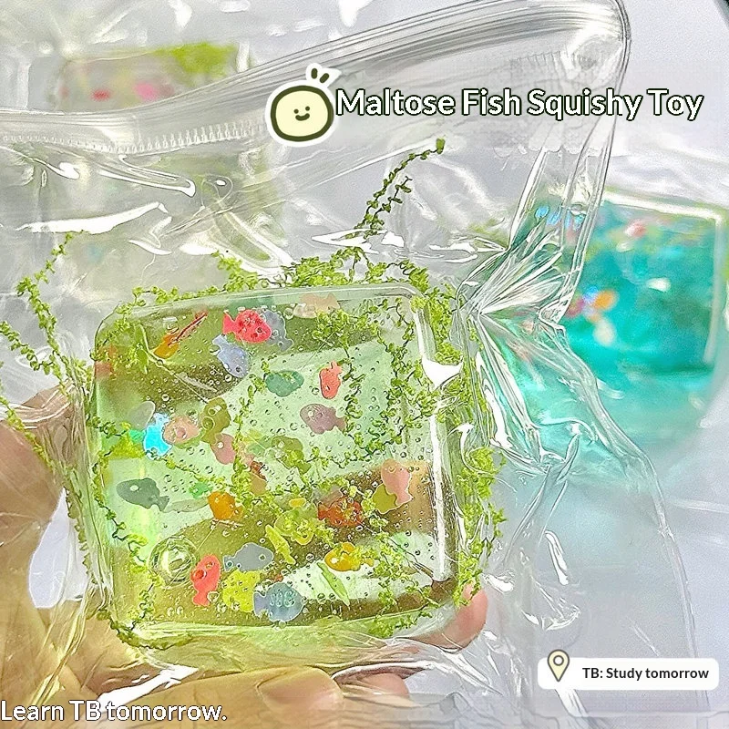 

Успокаивающая игрушка-гель для снятия стресса — тематика «Мечтательное подводное пространство» с эффектом прозрачного желе, идеальный подарок для снятия стресса