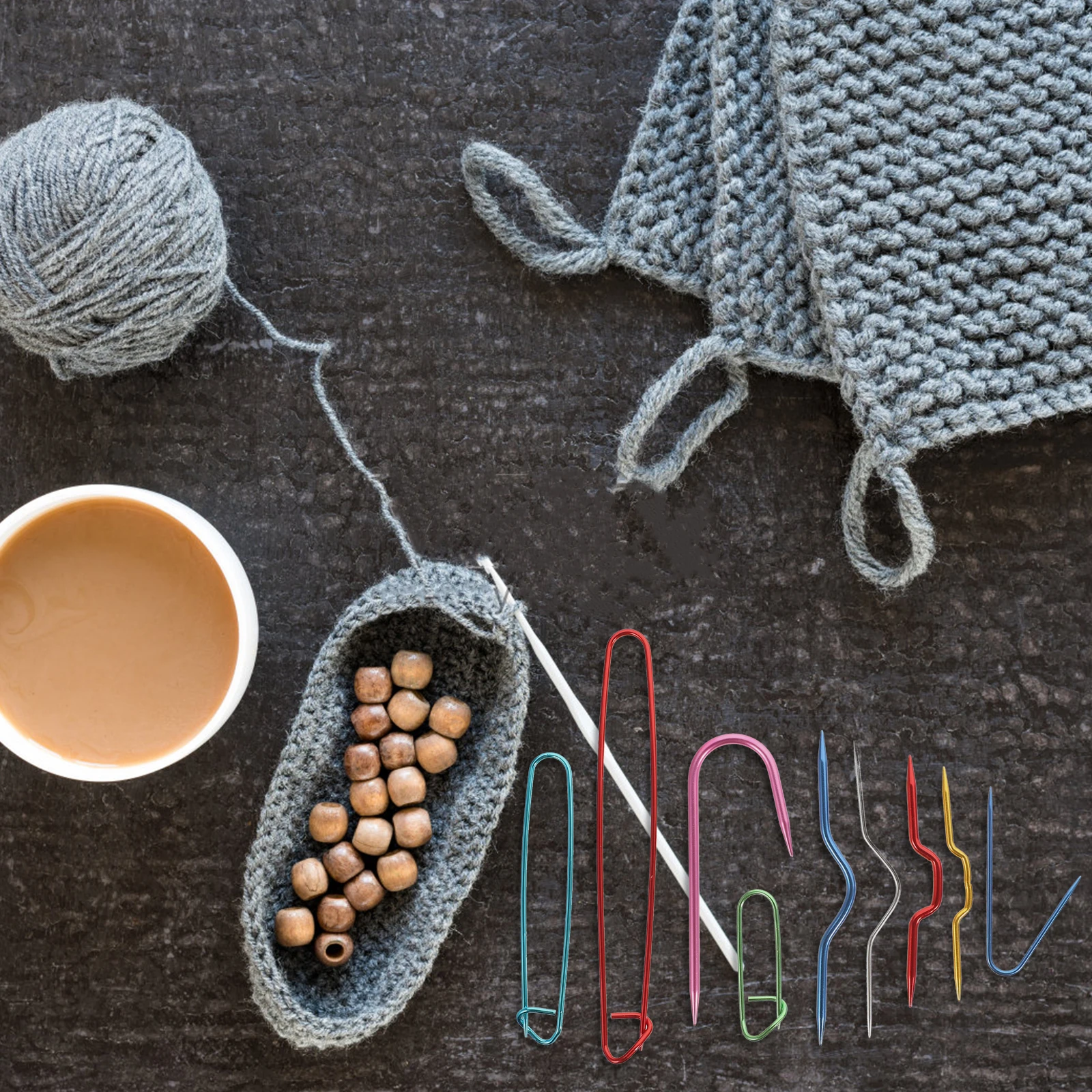 

Knitting Tools U shaped Needles Safety Stitch Holders Cable Pins Lightweight Portable Sewing Needles Household for DIY