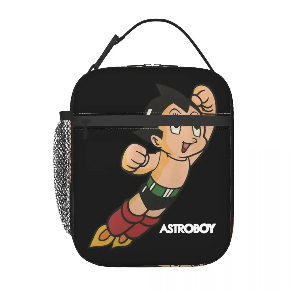 Astroboy-Anime Robô Astro Boy Espaço Isolado Lunch Bag, Leakproof Food Bolsas, Escola Picnic Tote