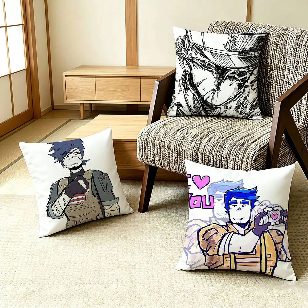 Guest 1337 Vs B-Bacon Hair   Pillow Case Pattern Printed Pillowcase For Living Room Sofa Cushion Cover