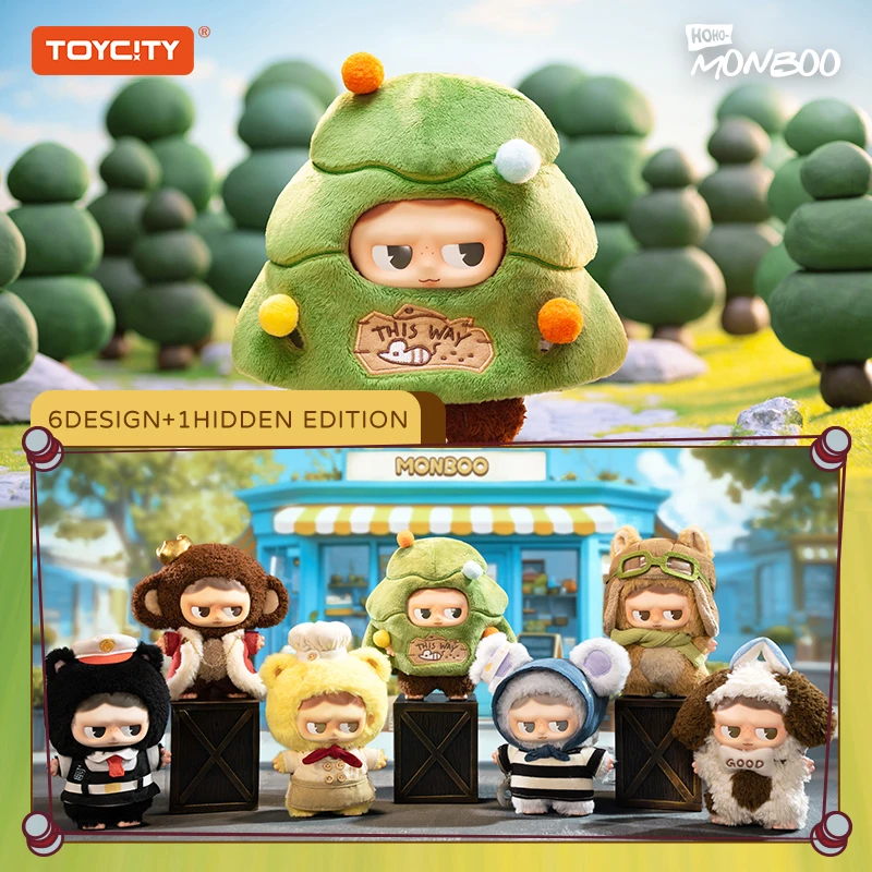 

Toycity Monboo Series“Forest Town”cute Blind Box Collection Toys Ornament Cartoon Figure Random Mystery Box Doll Children Gift