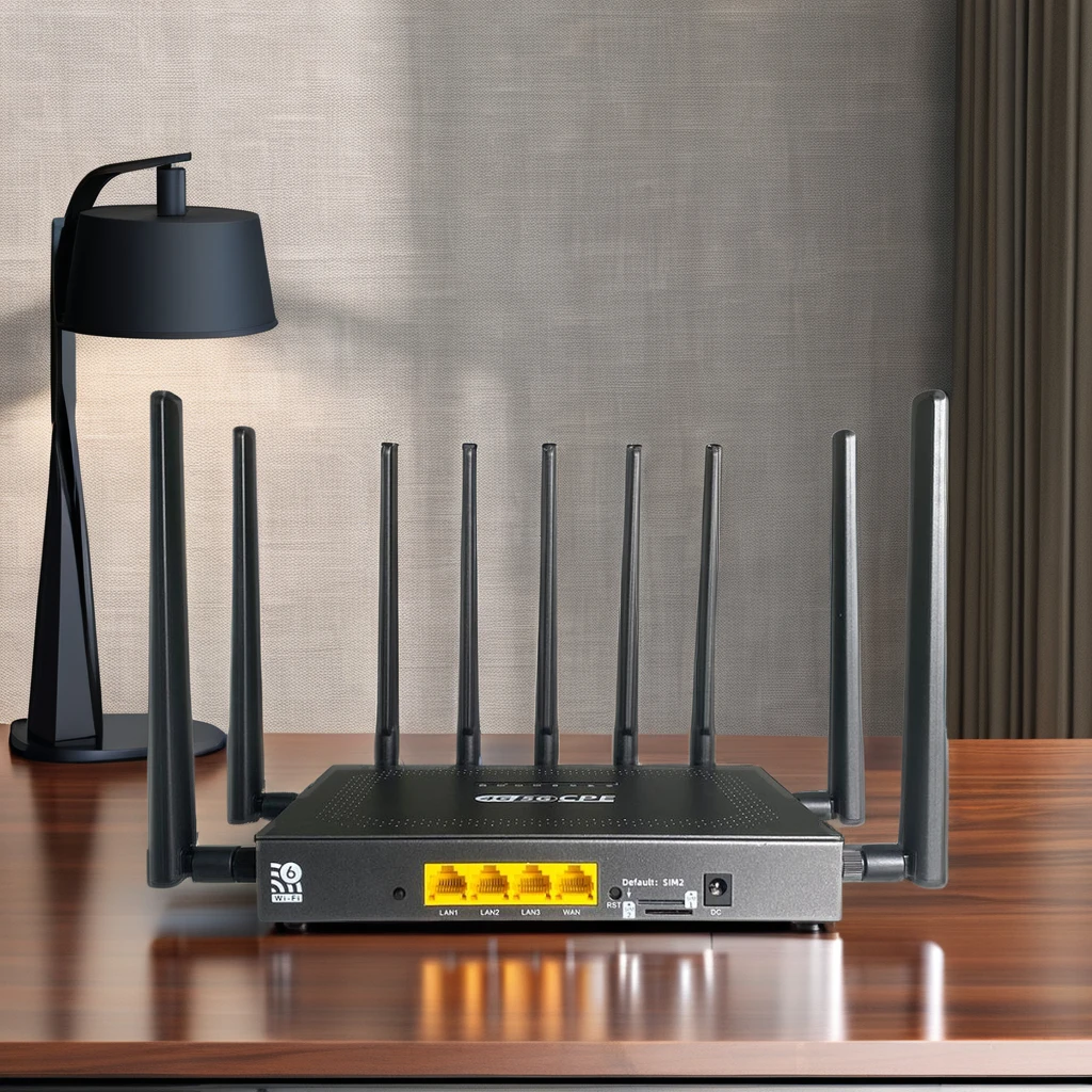 Router Gigabit Openwrt de 3000 Mbps con Ranura para Tarjeta SIM, LTE Dual SIM 4G 5G, Módem CPE Inalámbrico Celular, Wifi 6 Externo 2.4G 5.8GAR