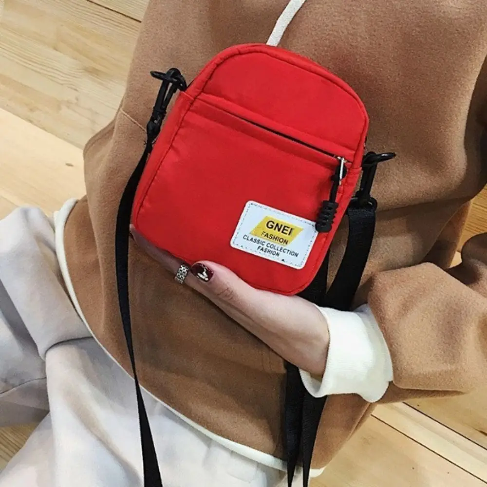 

Cute Canvas Crossbody Bag Mini Simple Phone Bag Shoulder Bag Women Girls