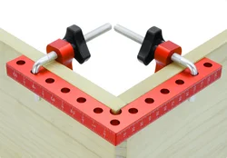90 Degree L-Shaped 120/140mm Right Angle Fixing Clip Woodworking Clamping Tool Auxiliary Positioning Panel Clamp for DIY Project
